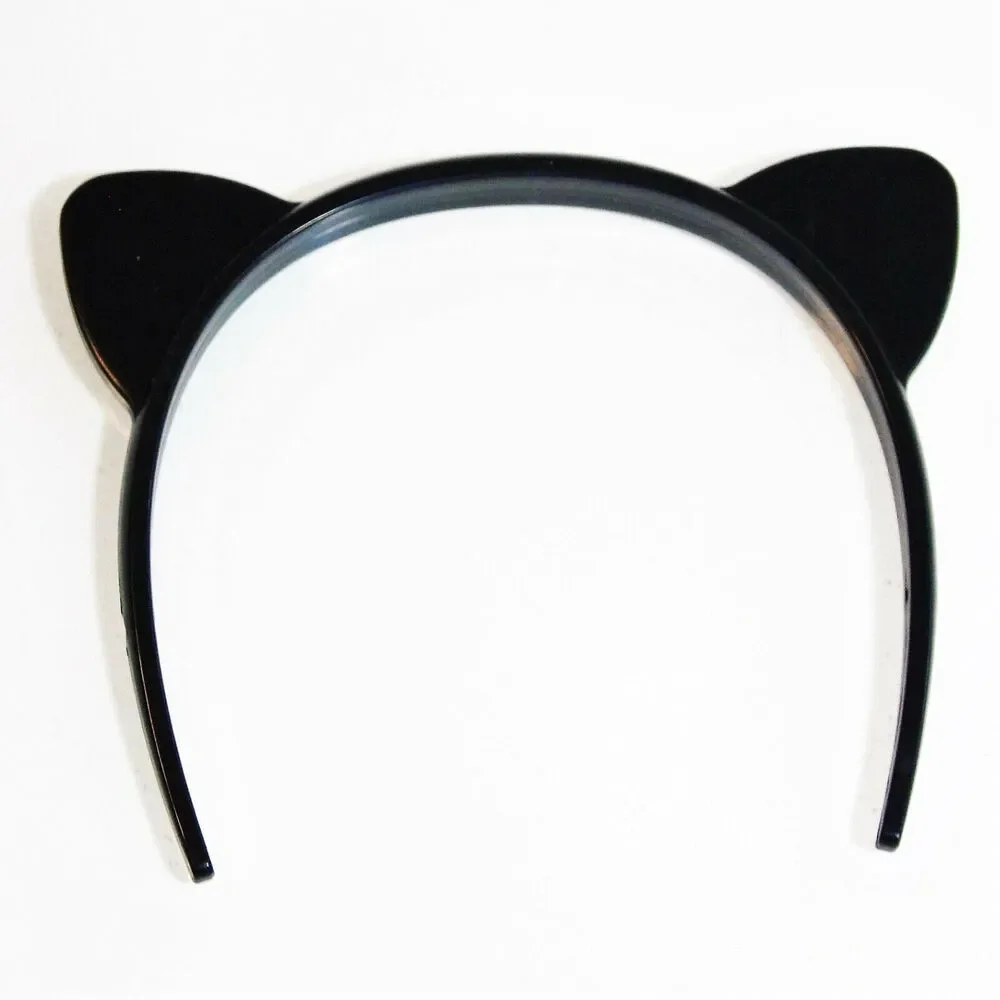 American Girl Cat Ears Headband Black Silver Glitter Halloween Doll Accessory